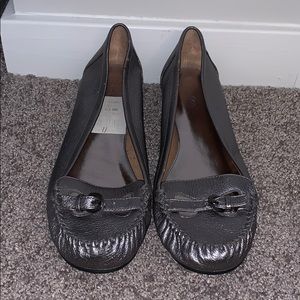 Calvin Klein Flats, Size 11, Paz Metallic